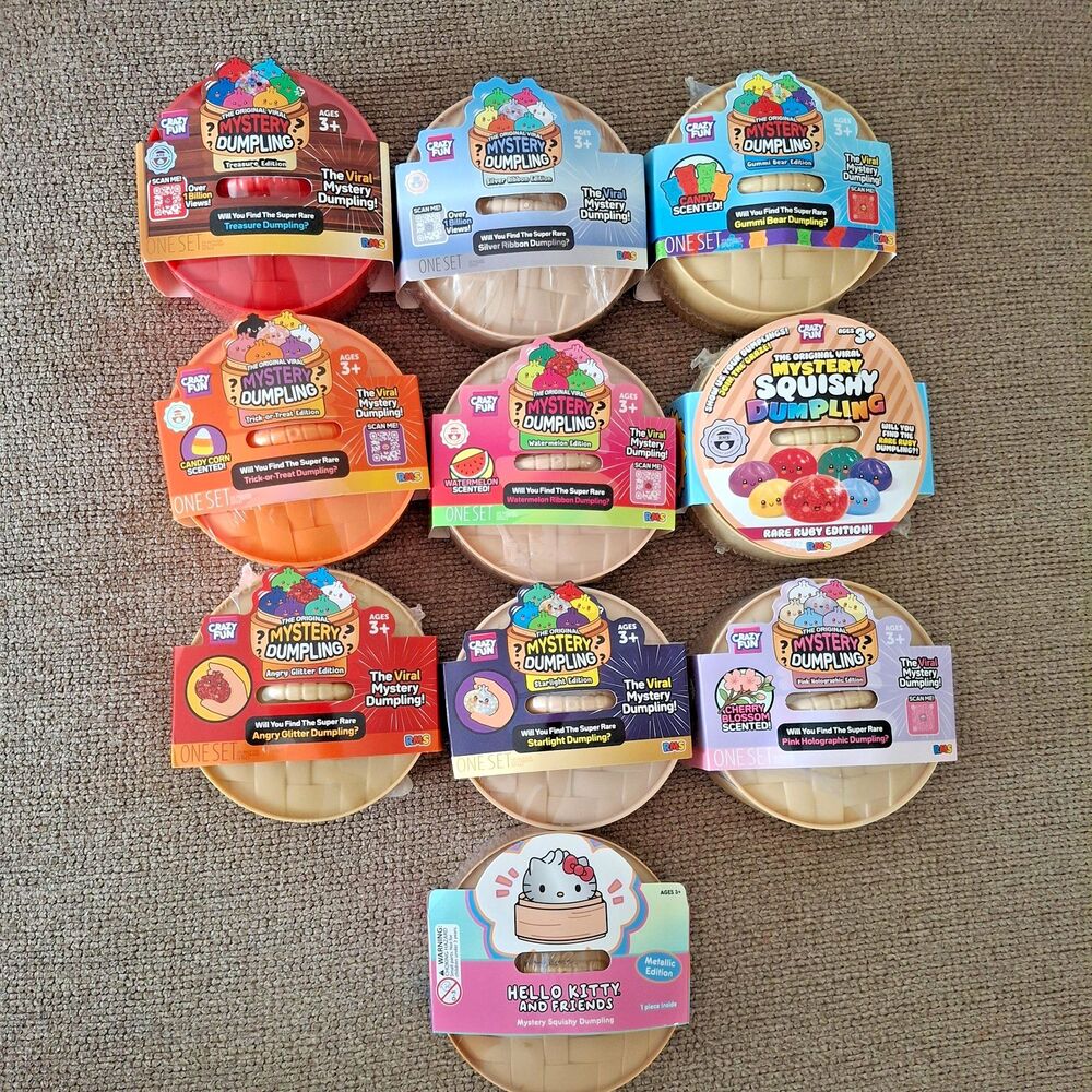 AUTHENTIC RMS Mystery Dumplings 10 Pack Variety Bundle Sealed | Collectible